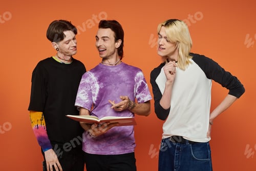 Preview: Vibrant friends sharing a laugh and a book