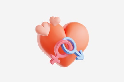 Preview: 3D Male and Female Love Symbol