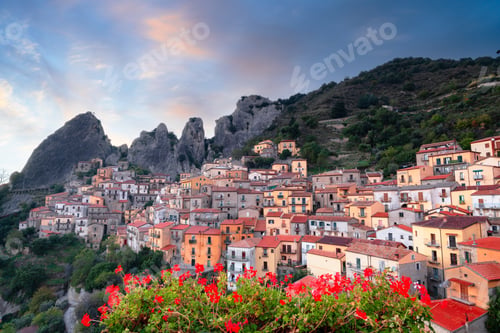 Preview: Castelmezzano, Italy at Dawn
