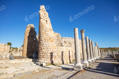 Preview: Nymphaeum of Perge. Ruins of ancient Pamphylian city located in Antalya Province, Turkey.
