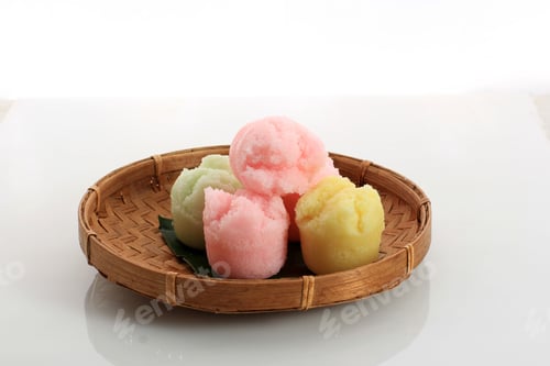 Preview: Kue Mangkok or Kue Apem, Indonesian Traditional Steamed Cupcake Jajanan Pasar