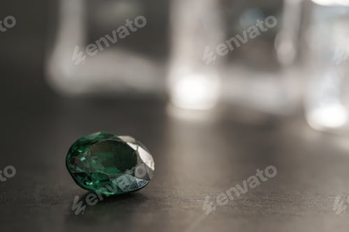 Preview: Natural Sapphire gemstone, Jewel or gems on black shine color. Collection of many different natural