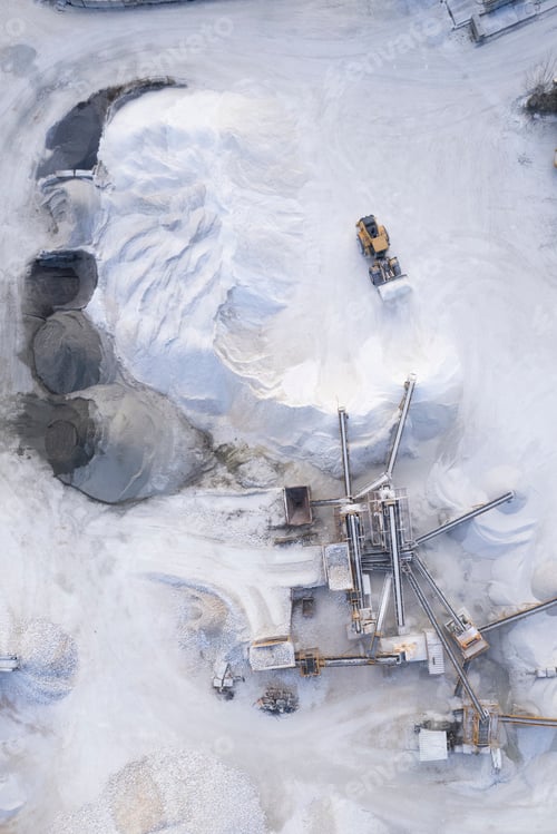 Preview: Aerial photo documentation of a factory for the preparation of building materials