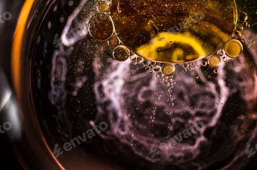 Preview: Abstract effervescent particles in water