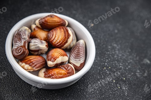 Preview: candy seashell chocolate sweet dessert eating cooking appetizer meal food snack on the table