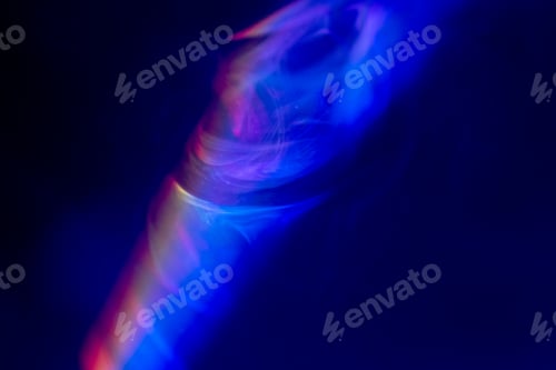 Preview: close-up beautiful multi-colored neon light beam the northern lights are a game of shadows