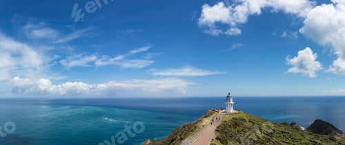 Preview: Cape reinga New Zealand lighthouse landscape