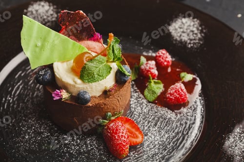 Preview: Exclusive mousse dessert served at restaurant