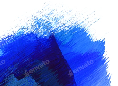 Preview: Blue and dark blue hand drawn texture on white background