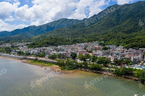 Preview: Tai Po, Hong Kong 13 June 2020: Drone fly over Tai Mei Tuk