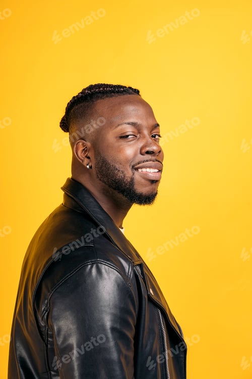 Preview: Handsome Black Man in Studio