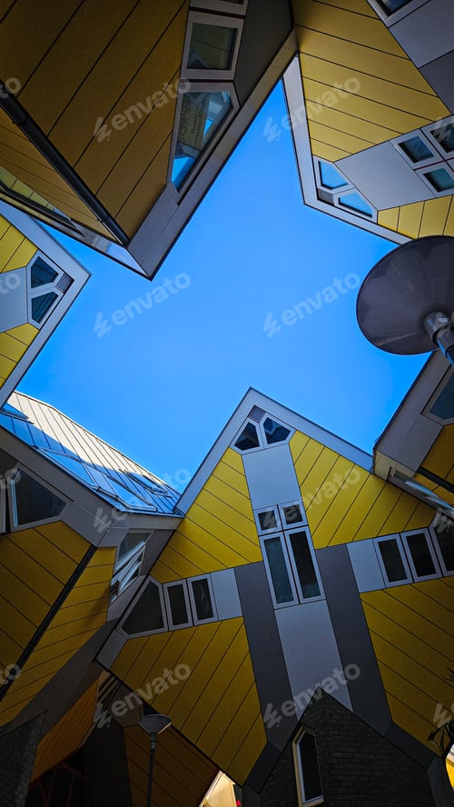 Preview: Rotterdam Cube Houses Architecture in Daylight