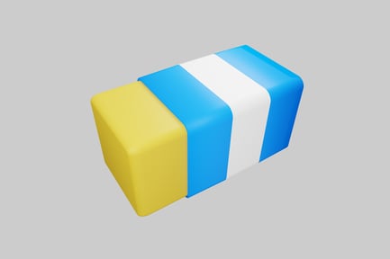 Preview: Eraser with colorful details