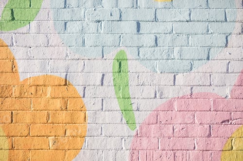 Preview: Painted brick wall