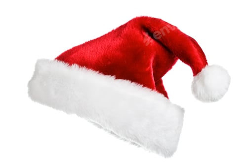 Festive Red and White Christmas Santa Hat