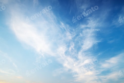 Preview: Sky background on sunset.