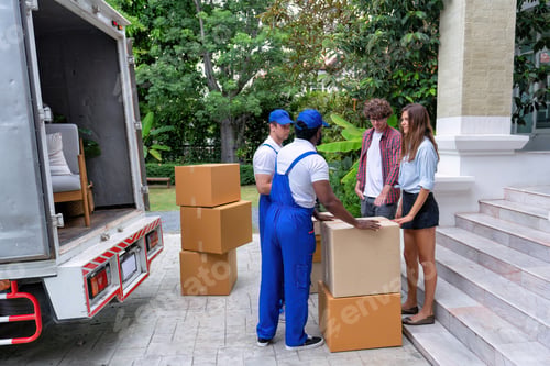 Preview: Professional goods move service use truck carry personal belongings
