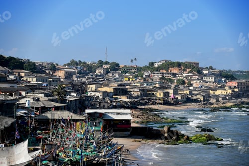 Preview: fishing village in Ghana by the ocean