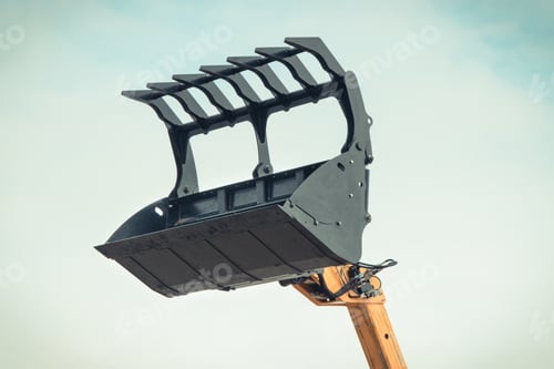 Preview: Industrial or agricultural loader machine using for transport bales of straw
