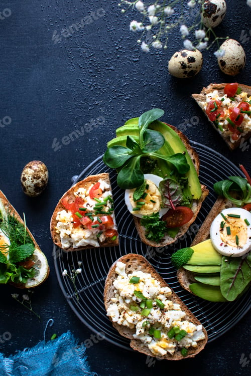 Preview: Fresh homemade open faced sandwich recipe idea