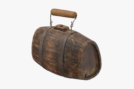 Preview: Aged Wooden Rum Keg with Handle