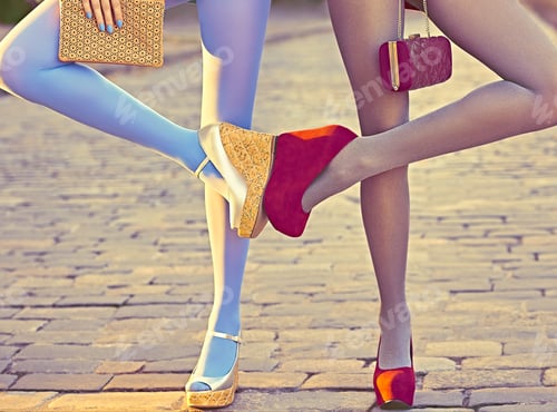 Preview: Fashion urban people, friends, outdoor. Womens