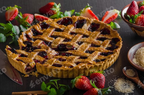 Preview: Rustic tart with berries