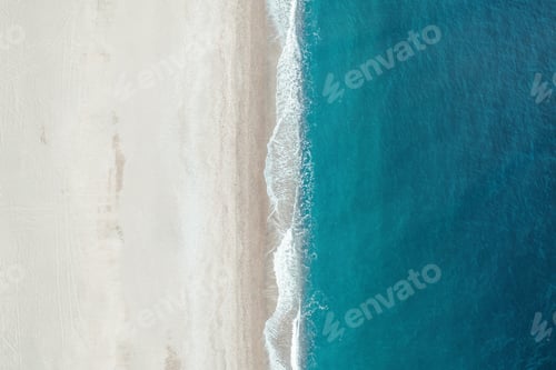 Preview: Aeria view of sand beach in summer season