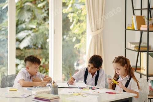 Preview: Kids Practicing Writing Letters