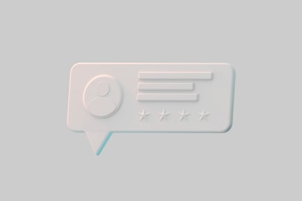 Preview: Customer review speech bubble