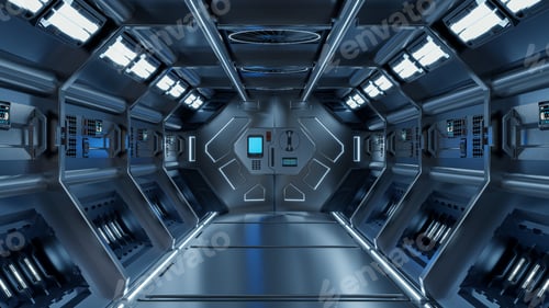 Preview: Science background fiction interior.
