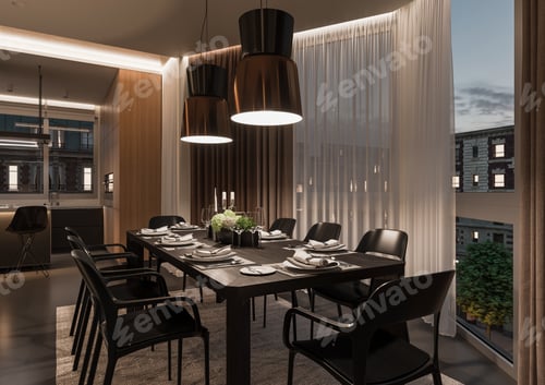 Preview: Modern interior of stylish apartment