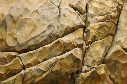 Preview: Light coarse natural rock stone background. Mining cliff rough front surface