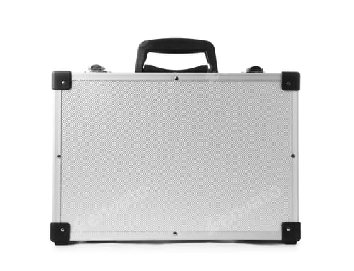 Preview: Stylish aluminum hard case on white background