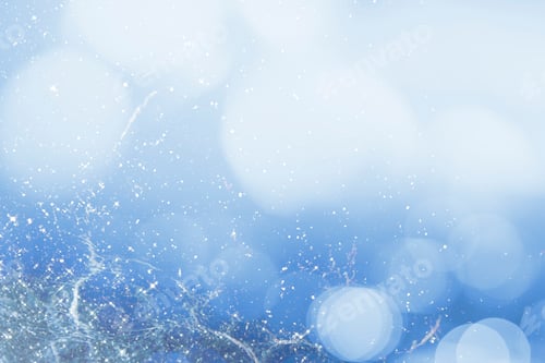 Preview: Bokeh lights on blue background