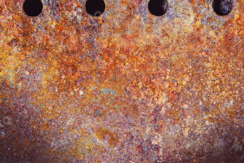 Preview: Background Corrosion. Rusty Spots On The Metal Sheet, The Impact Of Atmospheric Precipitation