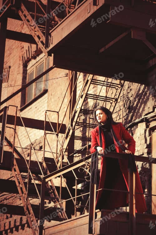 Preview: Woman In Red Coat