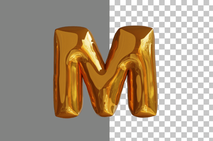 Preview: Alphabet Letter M 3D Icon
