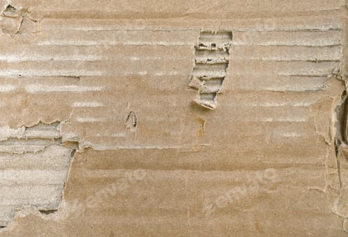 Preview: Old damaged cardboard box background.