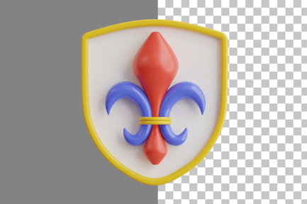 Preview: Fleur De Lis 3D Icon