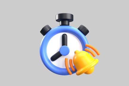 Preview: Cartoon alarm clock ringing bell