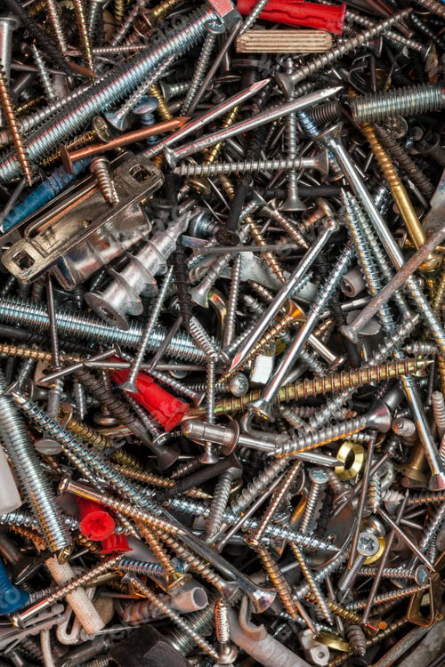 Preview: Box of screws, nails and bolts