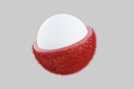 Preview: Abstracted dome with red base.