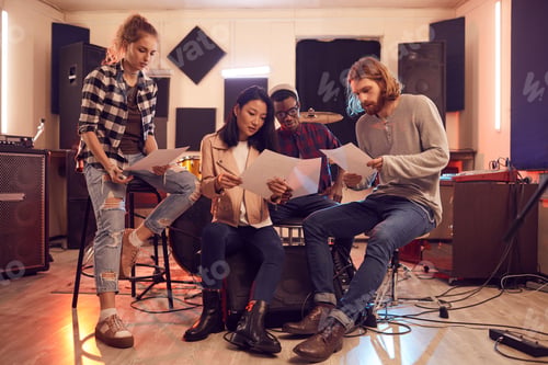 Preview: Musicians Writing Song in Studio