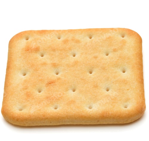 Preview: Dry cracker cookies isolated on white background cutout