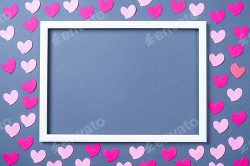 Preview: Valentines day background with hearts
