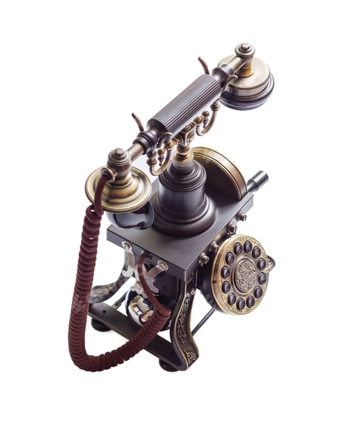 Preview: Retro vintage phone isolated