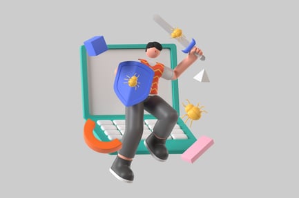 Preview: Cybersecurity defender character