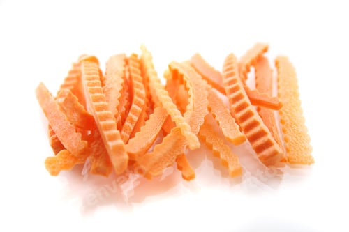Preview: Carrot Sticks Slice Isolated In White Background