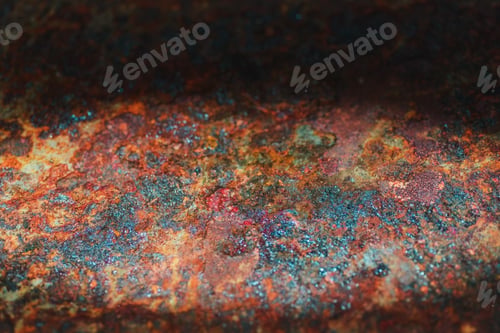 Preview: Background Corrosion. Rusty Spots On The Metal Sheet, The Impact Of Atmospheric Precipitation